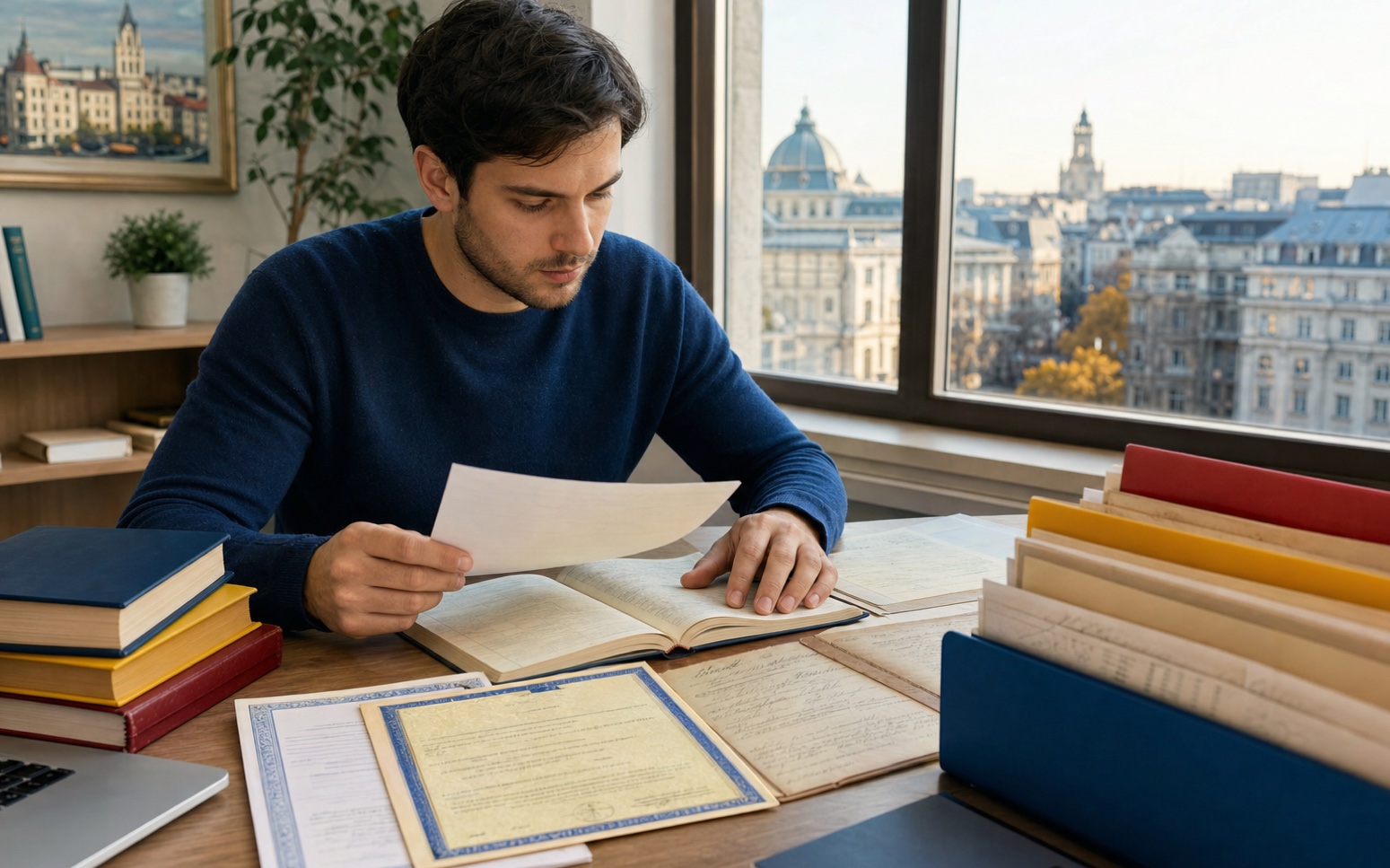 Romanian Article 11 file, language certificate and ancestry records